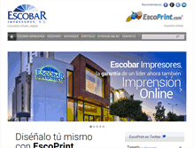 Tablet Screenshot of escobarimpresores.com
